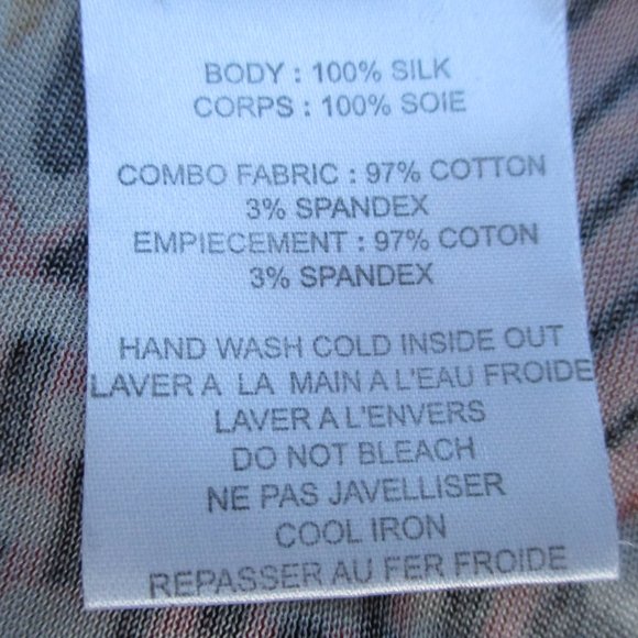 Badgley Mischka Midi Silk Dress Women’s 6 Red/Black Beaded Abstract Print Retro - Picture 8 of 16